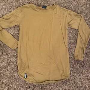 Classic Tan Long Sleeve Shirt for Men